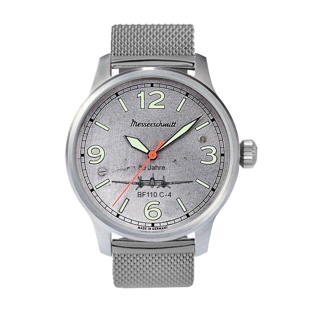 Messerschmitt BF110-ALU-M LIMITIERT auf 155 Uhren Automatic-Werk