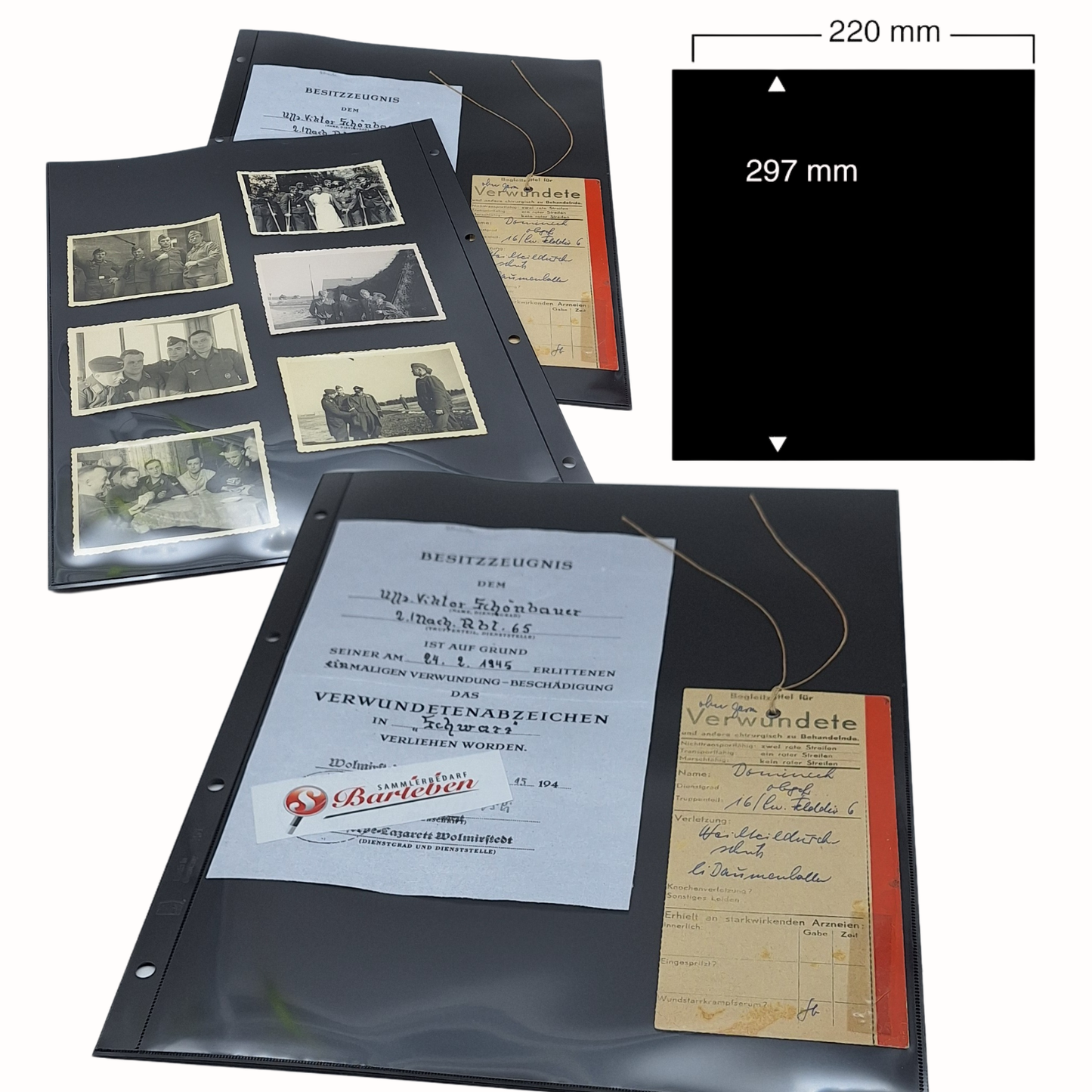 Sparset! Album A4 mit Schuber - Farbe rot - mit 20 Blatt