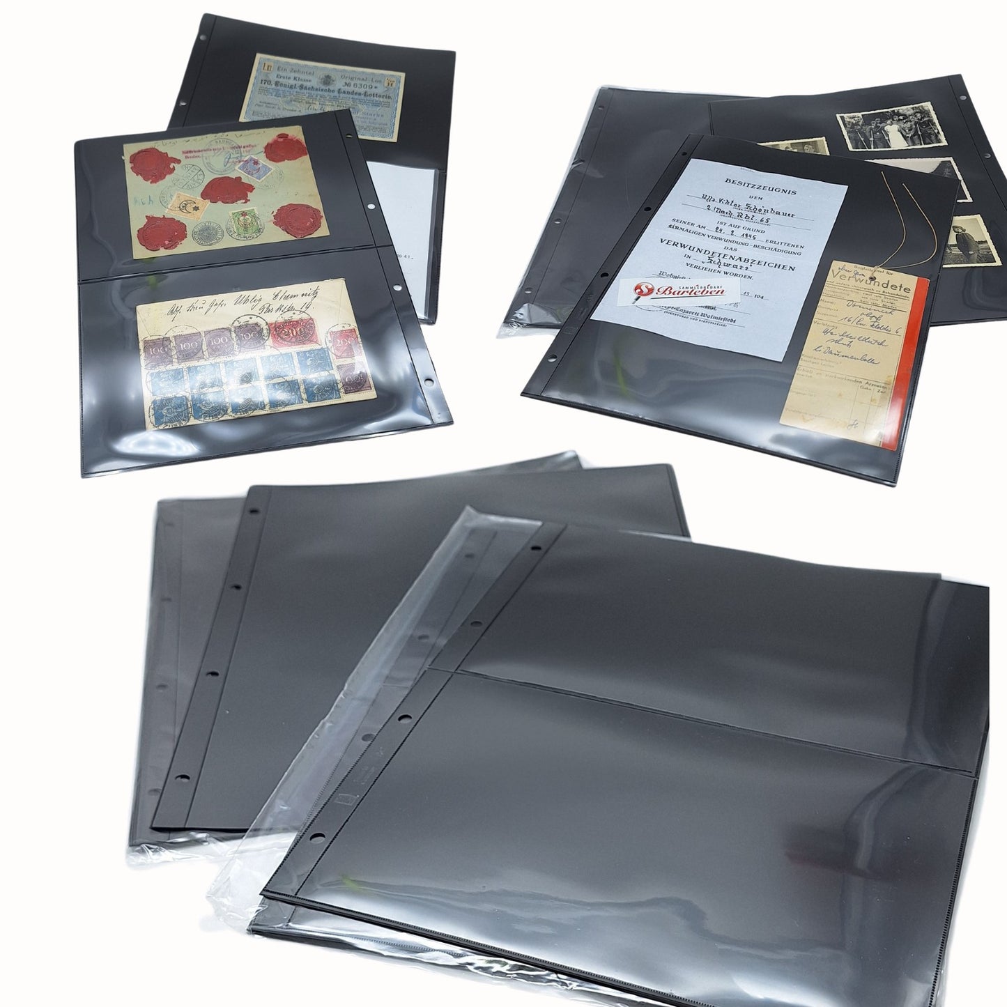 Sparset! Album A4 mit Schuber - Farbe rot - mit 20 Blatt