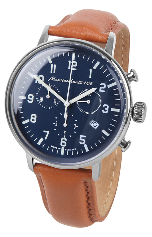 Messerschmitt Flieger Chronograph ME108-80L Quarz-Werk
