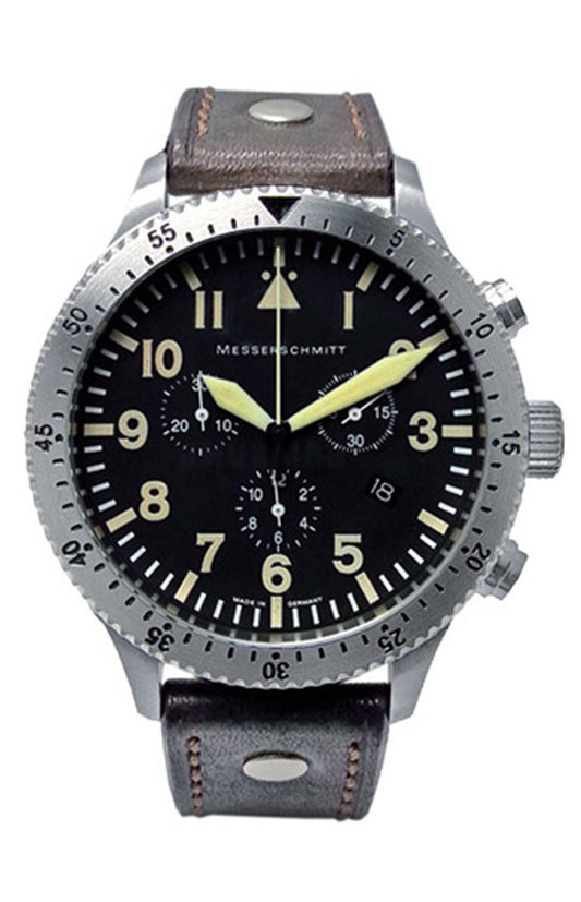 Messerschmitt Flieger Chronograph ME-5030Vintage Quarz-Werk