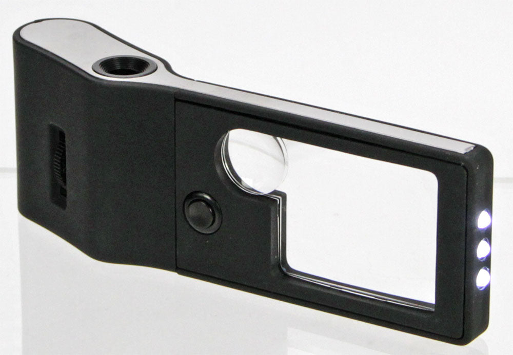 Sammlerbedarf Barleben – Lupe mit LED UV Mikroskop Art.Nr. 266