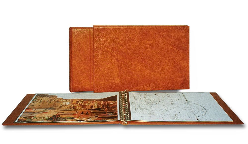 Album A3 mit Schutzkassette und 10 Blatt