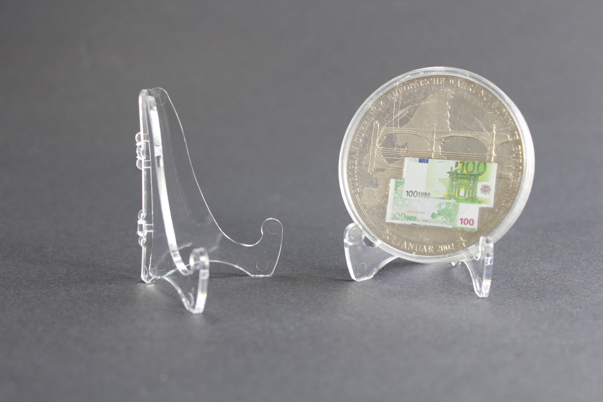 verstellbarer Dekoständer, Ordenständer, Münzenständer