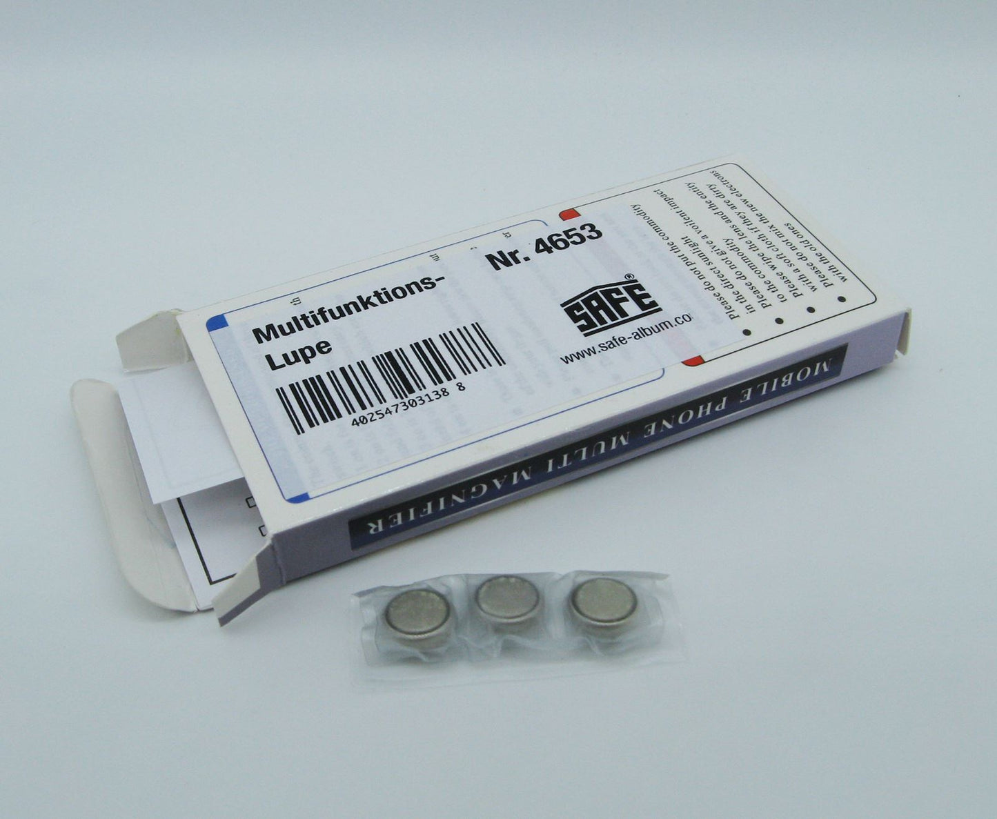 Sammlerbedarf Barleben – Lupe mit LED und UV - Tester Art.Nr. 265