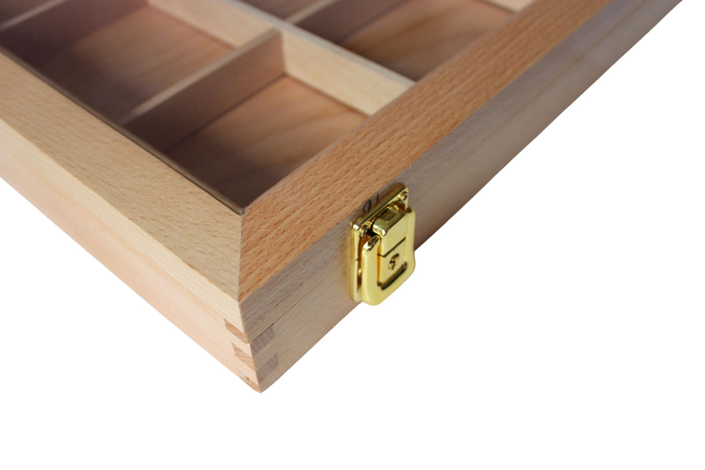 NEU IM SHOP! SONDERPREIS  - Ordenvitrine aus Echtholz Buche – abschließbar, entnehmbarer Facheinsatz