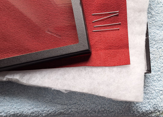 zusätzliche Filzeinlage für die Ordenvitrine, 41 x 31 cm Stärke ca. 1,5mm