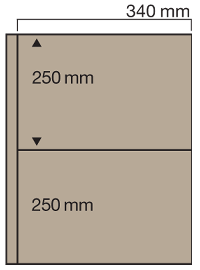 Sandfarbene Blätter Nr. 6052 für Jumbo-Album